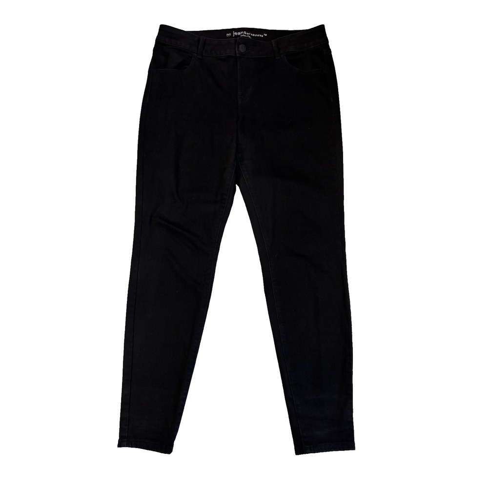 Maurice's M Jeans Women's 14W Long Sexy Black Jeans Slimming Indie Sleaze Baddie